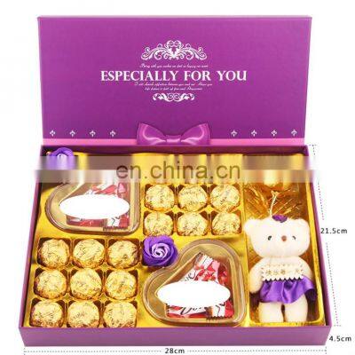 Classic printed custom chocolate cardboard gift boxes chocolate packaging box