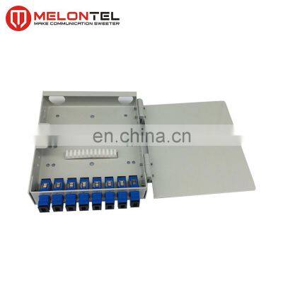 MT-1021 Wall mount type fully loaded 4 8 core Indoor metal FTTH terminal box