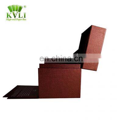 Luxurious Custom Sample Made Empty Cardboard Perfume Satin Lined Gift Packing Boxes