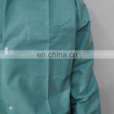 Sms Lab Coat Disposable Green Breathable Jackets of Work photo-5