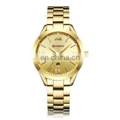 CURREN 9007 Lady Quartz Wristwatch Fashion Rose Gold Women Bracelet Watches Relojes Hombre