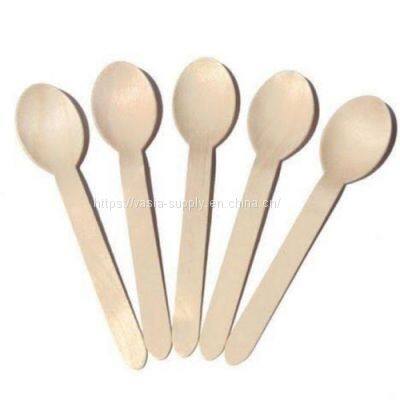 Disposable Bulk Wholesale Price 16cm Wood Cutlery Wooden Knives Wooden spoons