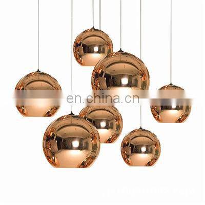 Glass Ball Pendant Lighting Globe Lights Mirror Hanging Lamp Decor Kitchen Pendant Lights