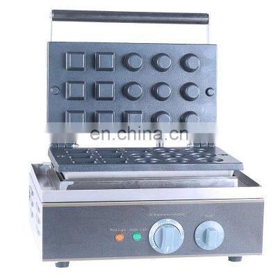 Non-stick 110V 220V 15 pcs Mini Egg Tart Machine Round Pastry Tart Tartlet Pie Shell Machine Maker Iron Ice cream