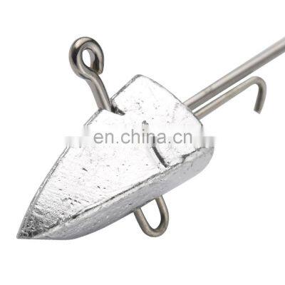 JOHNCOO 5G 7G Good Quality Lead Head Soft Lure Non-slip Jig Fishing Hooks 8pcs/bag photo-4