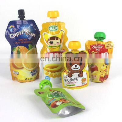 Custom Printed Foil Pet Material Baby Food Stand up Plastic Bag Juice Pouch With Spout photo-4