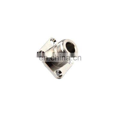 N Type Female 4 Hole Flange Chassis Mount Crimp Coaxial Connector for RG58 RG59 RG6 cable