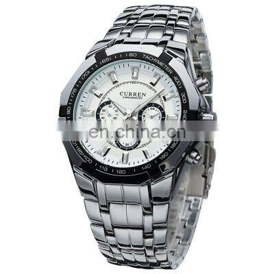 CURREN8084 Men's Watch Casual Quartz Steel Band Men's Waterproof Sports Watch