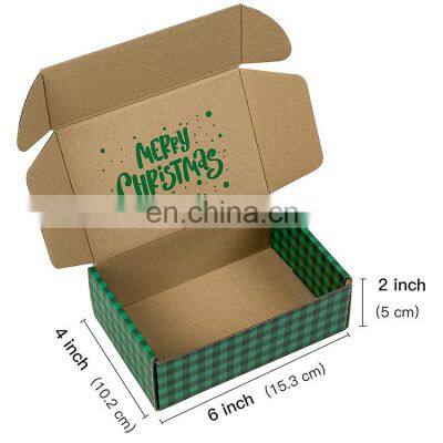 China Supplier Packaging Custom Design LOGO Green Paper Box Corrugated Shipping Mailer Toy Christmas Gift Packaging Box photo-4