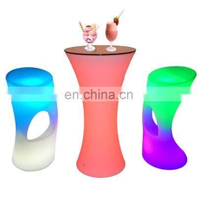 bar tables club furniture nightclub lounge sillas para eventos rechargeable led high table bar stools