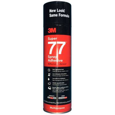 3M77 Spray Adhesive Thin Material Bonding Car Roof Rattan Glass Bonding Paper Flower Art Wedding Decoration Glue photo-5