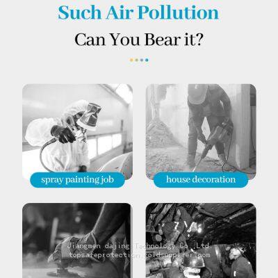 850P Reusable Half Face Cover - Respirator Mask With Filters for Painting, Dust, Welding, Resin and Organic Vapor Gas photo-5