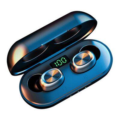 B5 TWS Bluetoth Earphones Streo Wireless Earbuds 3D Stereo Sound IPX5 Waterproof Headphone with LED Power Display Case