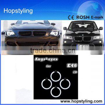2015 best selling LED Auto lamp For E46 2 Door projector 2003~4*106mm CCFL Angel eyes Car Accessory
