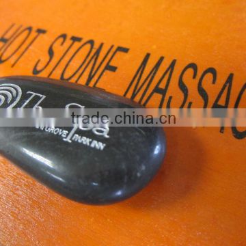 Beautiful Basalt wish stones with engraved word