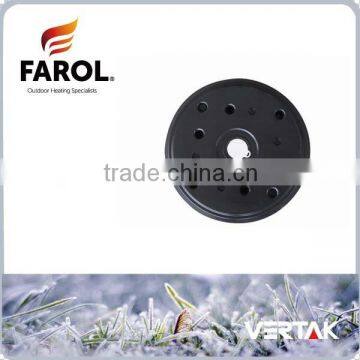 Steel parts for electric fireplace heater