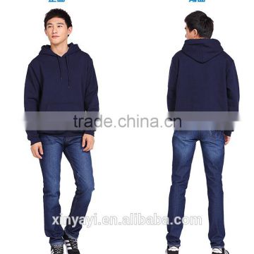 Factory produce cvc fleece fabric man hoody with hot new products for 2016 casual style