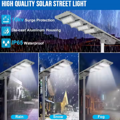 High Quality Aluminum Outdoor Waterproof Ip65 400w 500w 600w 700w All in One Intergrated Project Solar Led Street Light photo-4