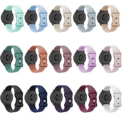 New Bracelet Simple Elastic Loop Watch Band Laser Carved Leopard Butterfly Buckle Silicone Strap for Huawei Watch 20mm 22mm photo-4