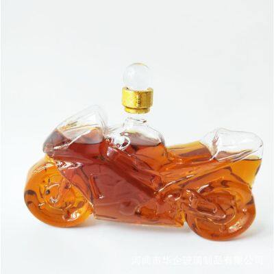 Handcrafted Glass Bottle Wine Decanter With Unique Shape Wine Bottle photo-5