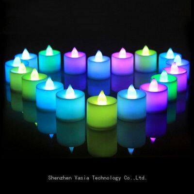Bulk Color Changing Tealight Candles, Flameless LED Battery-Powered for Parties & Holidays