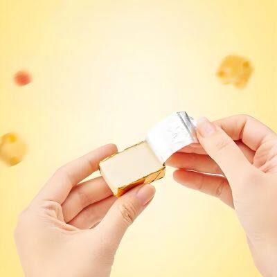 Cream cheese/Triangle cheese Aluminum Foil Folding Packaging Cheese processing line of Tokkepack