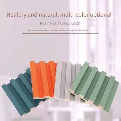 Bamboo and Wood Fiber Solid, Thickened and Environmentally Friendly Grille Wall Panels for Offices, Hotels, Sofas and tv Background Walls photo-5