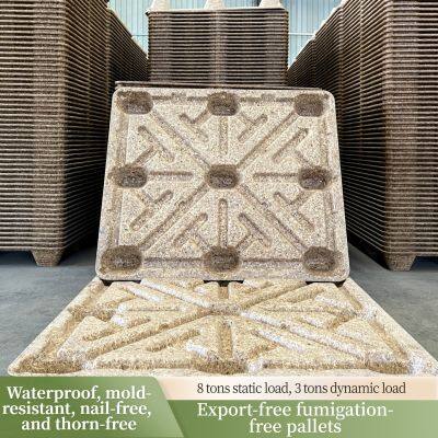 Export-Grade Molded Wood Pallet (Fumigation-Free) — ISPM 15 Certified — 4-Way Entry