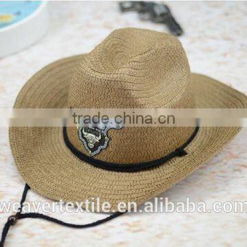 Promotion for Summer Sunshade Protection Straw Hat Wholesale Customized Cowboy Hat Unisex photo-4