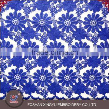 Good price european fashion beautiful water soluble embroidery lace fabric