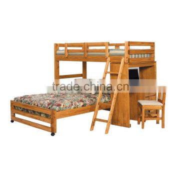 New design twin's bed high quality beds with computer desk