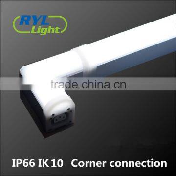 Aluminum Body pc Cover Triproof Dali Dimming Led Linear Light for Underground Car Parking photo-6