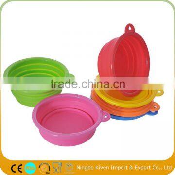 FDA Silicone Folding Portable Collapsible Dog Bowl photo-4