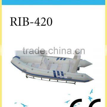 PVC/Hypalon fiberglass fishing inflatable boat