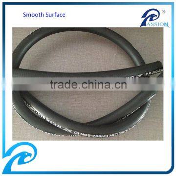 SAE 100R2 /2SN Fabric Surface/Smooth Surface Hydraulic Rubber Hose