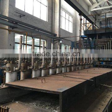 Steel wire hot dip galvanizing furnace with specified ceramic zinc bath