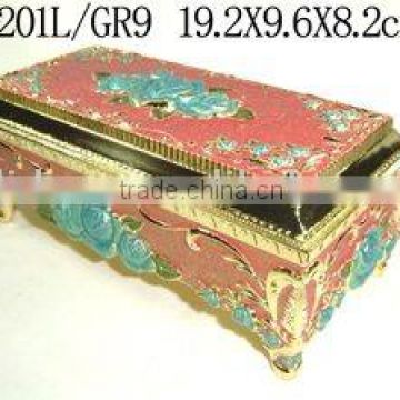 Colored Long Metal Jewelry Box(LD-201L/GR9)