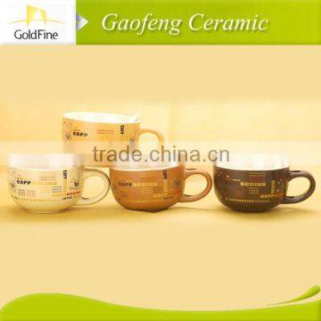 ceramic double wall coffee mug with silicon lid