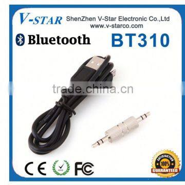 3.5mm Bluetooth Receiver for Car Audio is In-vehicle Wireless Handsfree System With Microphone
