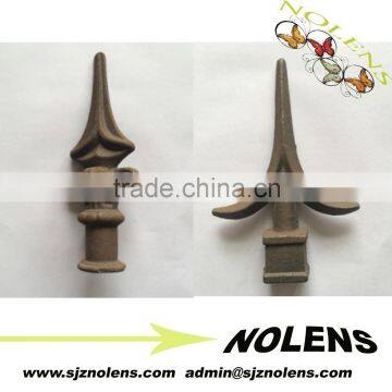 Wrought Iron Spearhead, Forged Iron Spear/metal Ornamental Wrought Iron Fence Finals for Sale
