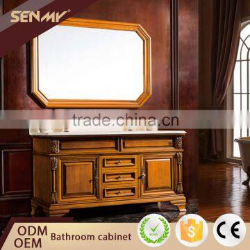 China New Innovative Product Vintage Wood Bath Cabinet