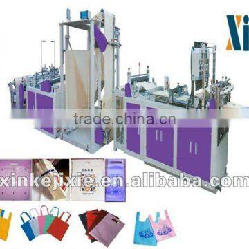 High quality& Low price Multifunctional non woven zipper bag making machine