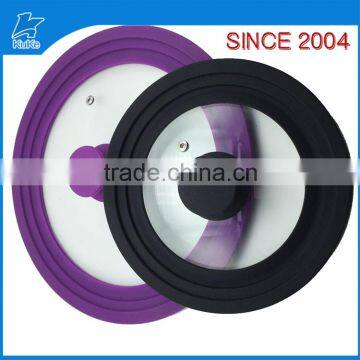 Glass Lid for Pan With Silicone Rim photo-4
