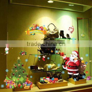ALFOERVER Shop Window Pvc Christmas Wall Sticker,christmas Wall Decals photo-4