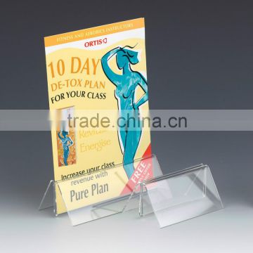 Wholesale Clear Triangle Acrylic Showcard Base Stand