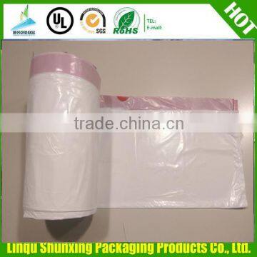 ldpe clear plastic garbage bags / drawstring garbage bags