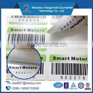 High sercurity tamper proof label,anti-fake label,anti-counterfeit label
