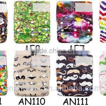 Wholesale China baby diapers / reusable hook and loop fastener cloth diaper