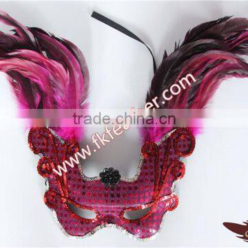 Wholesale Masquerade Mask Cock Feather Parties Party Supplies