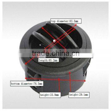 Adjustable Black Round Auto Air Vent photo-3